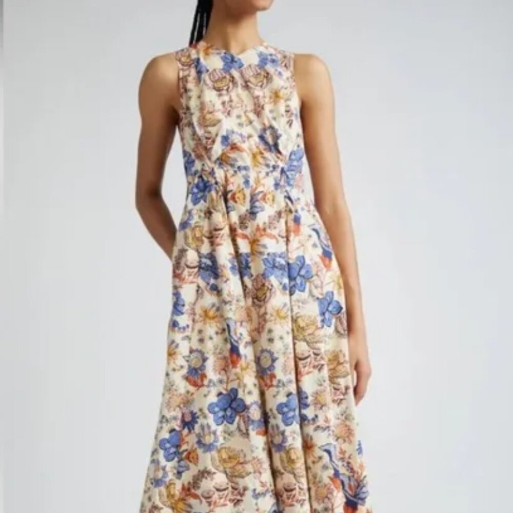Ulla Johnson Kaiya Print Sleeveless Dress, Size 0